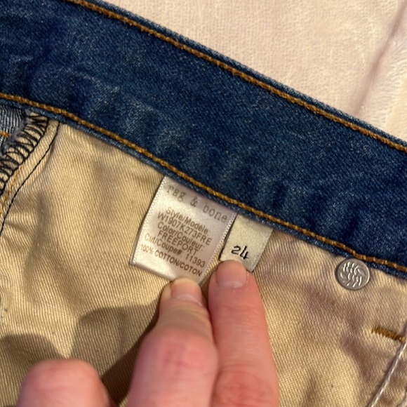 rag and bone distressed denim shorts size 24 - Picture 11 of 11
